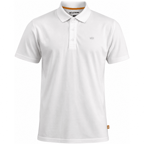 Motley Denim Bratislava Polo White - Tricouri polo - Tricouri Polo Bărbați Mărimi Mari