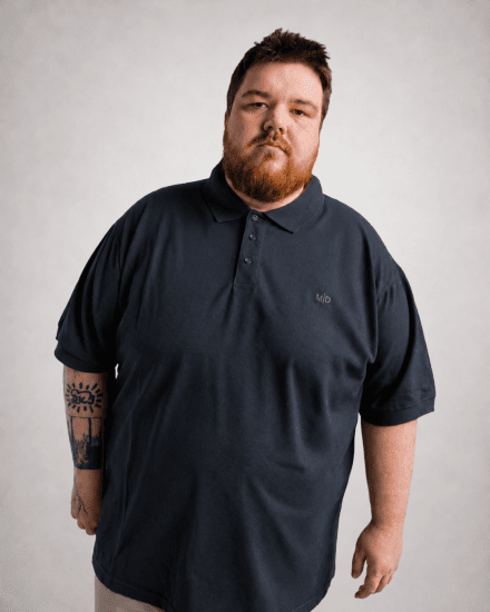 Motley Denim Bratislava Polo Dark Indigo - Tricouri polo - Tricouri Polo Bărbați Mărimi Mari
