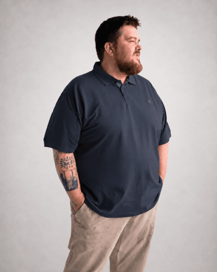 Motley Denim Bratislava Polo Dark Indigo - Tricouri polo - Tricouri Polo Bărbați Mărimi Mari