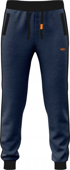 Motley Denim Bremen Sweatpants Dark Indigo/Black - Pantaloni trening - Pantaloni Trening Bărbați Mărimi Mari