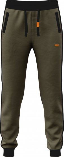 Motley Denim Bremen Sweatpants Dark Khaki/Black - Pantaloni trening - Pantaloni Trening Bărbați Mărimi Mari