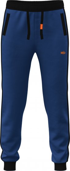 Motley Denim Bremen Sweatpants Royal Blue/Black - Pantaloni trening - Pantaloni Trening Bărbați Mărimi Mari