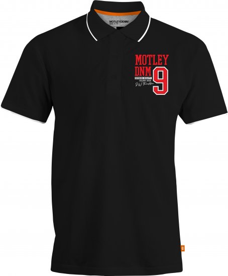 Motley Denim Brighton Polo Black - Tricouri polo - Tricouri Polo Bărbați Mărimi Mari