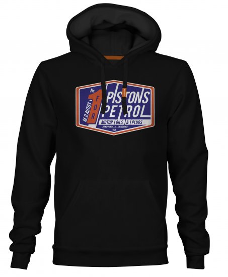 Motley Denim Bromley Hoodie Black - Pulovere & hanorace - Pulovere & Hanorace Bărbați Mărimi Mari