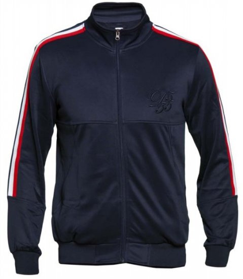 D555 Brookes Couture Zip Up Navy - Pulovere & hanorace - Pulovere & Hanorace Bărbați Mărimi Mari