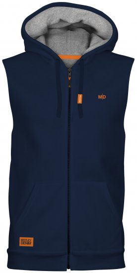 Motley Denim Brussels Sleeveless Hoodie Navy - Pulovere & hanorace - Pulovere & Hanorace Bărbați Mărimi Mari