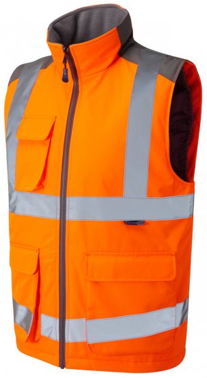 Leo Torrington Bodywarmer Orange - Haine de lucru - Haine de lucru Bărbați Mărimi Mari