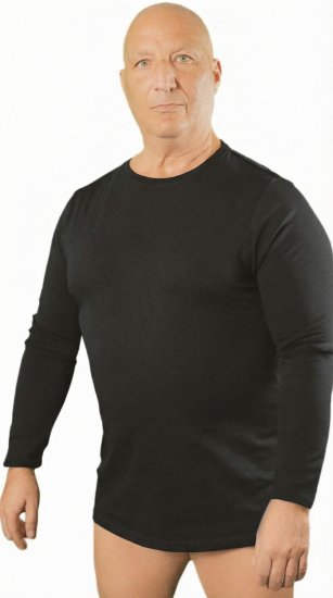 20 Nodi Carbino Long Sleeve Sport T-Shirt Black - Tricouri mânecă lungă - Tricouri mânecă lungă mărimi mari
