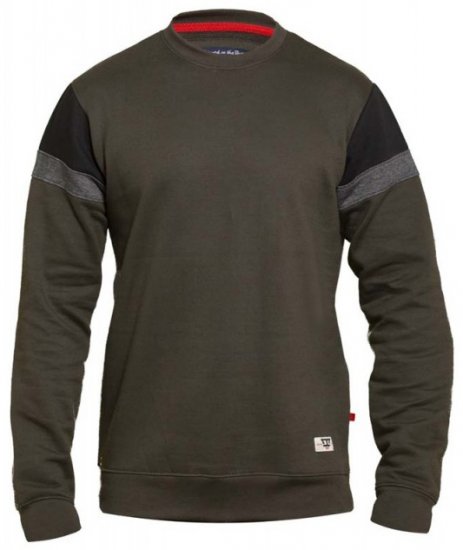 D555 Clermont Sweatshirt Khaki - Pulovere & hanorace - Pulovere & Hanorace Bărbați Mărimi Mari