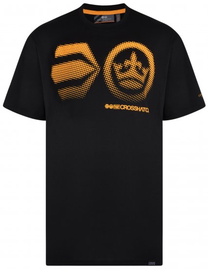 Crosshatch Kravtar T-shirt Black - Tricouri - Tricouri Bărbați Mărimi Mari