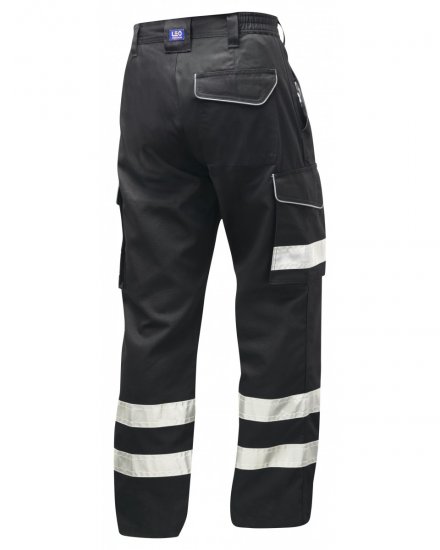 Leo Ilfracombe Cargo Pants Black - Haine de lucru - Haine de lucru Bărbați Mărimi Mari
