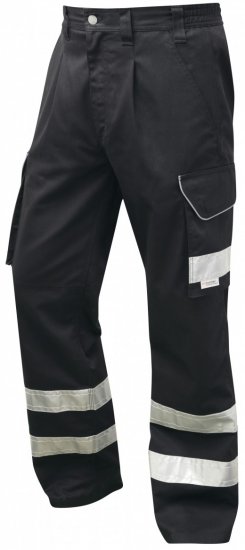 Leo Ilfracombe Cargo Pants Black - Haine de lucru - Haine de lucru Bărbați Mărimi Mari