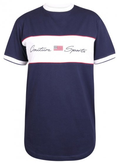D555 Cullen T-shirt Navy - Tricouri - Tricouri Bărbați Mărimi Mari