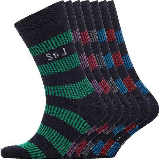 Smith & Jones Dasher 7-pack Socks - Lenjerie intimă & costum baie - Lenjerie Intimă Bărbați Mărimi Mari
