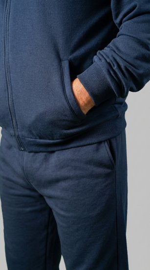 20 Nodi Ostro Stretch Fleece Cotton Tracksuit Navy - Treninguri - Treninguri Bărbați Mărimi Mari
