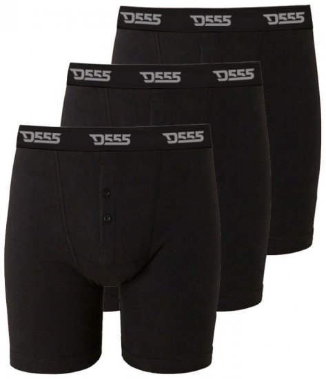 D555 Driver Boxershorts 3-pack Black - Lenjerie intimă & costum baie - Lenjerie Intimă Bărbați Mărimi Mari