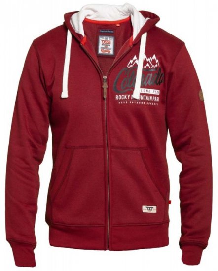 D555 Durham Hoodie Red - Pulovere & hanorace - Pulovere & Hanorace Bărbați Mărimi Mari