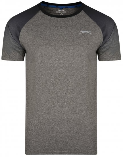 Slazenger Eli T-shirt Charcoal - Tricouri - Tricouri Bărbați Mărimi Mari