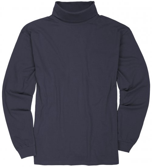 Adamo Fabio Comfort fit Turtleneck Long sleeve T-shirt Charcoal - Tricouri - Tricouri Bărbați Mărimi Mari