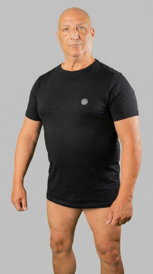20 Nodi Mezzogiorno Sports T-Shirt Black - Tricouri - Tricouri Bărbați Mărimi Mari