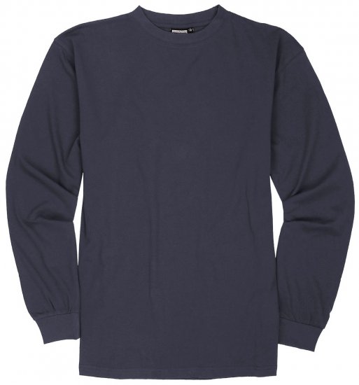 Adamo Floyd Comfort fit Long sleeve T-shirt Charcoal - Tricouri - Tricouri Bărbați Mărimi Mari