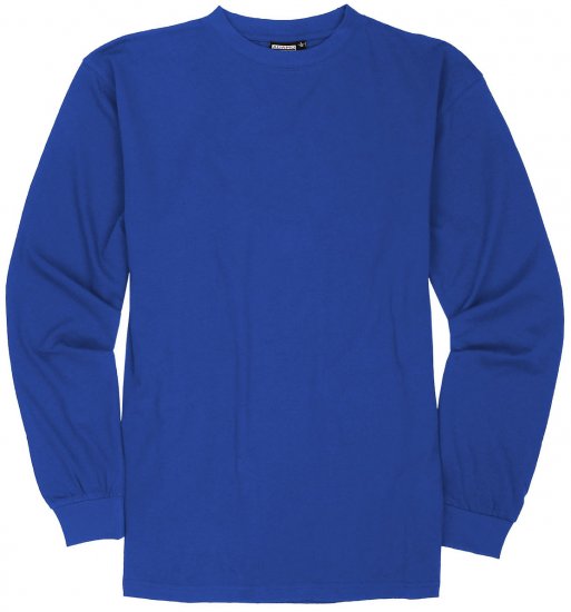Adamo Floyd Comfort fit Long sleeve T-shirt Royal Blue - Tricouri - Tricouri Bărbați Mărimi Mari