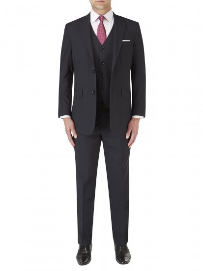 Skopes Darwin Waistcoat Black stripe - Costume - Costume Bărbați mărimi mari