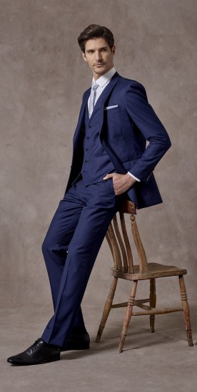 Skopes Kennedy Suit jacket Royal Blue - Costume - Costume Bărbați mărimi mari