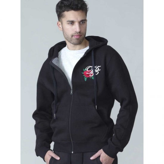 D555 Verlin Couture Full Zip Hoodie Black - Pulovere & hanorace - Pulovere & Hanorace Bărbați Mărimi Mari