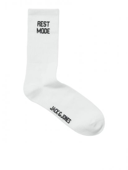 Jack & Jones Power Statements Șosete de tenis Alb 3-pack - Lenjerie intimă & costum baie - Lenjerie Intimă Bărbați Mărimi Mari