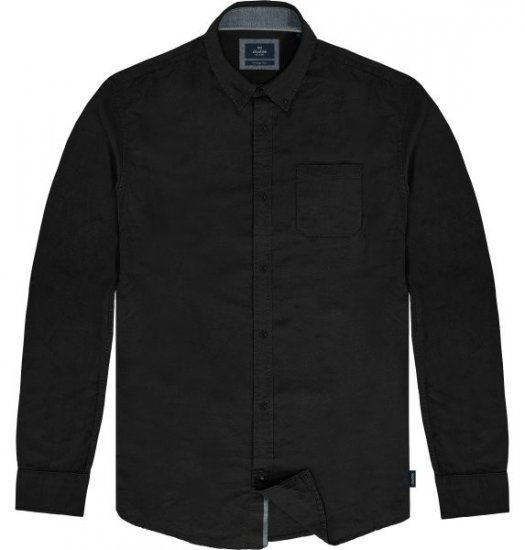 Double Outfitters GS-5225 Cămașă Oxford Negru - Cămăși - Cămăși Bărbați Mărimi Mari