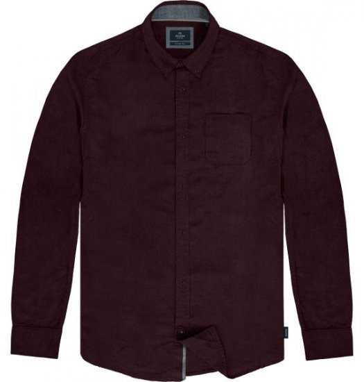 Double Outfitters GS-5225 Cămașă Oxford Bordo - Cămăși - Cămăși Bărbați Mărimi Mari