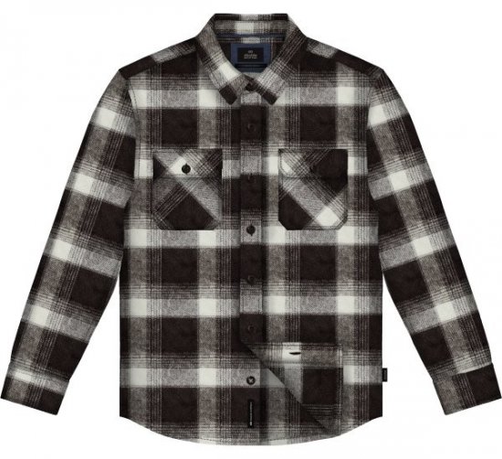 Double Outfitters GS-5233 Cămașă din flanel Maro/Bej - Cămăși - Cămăși Bărbați Mărimi Mari