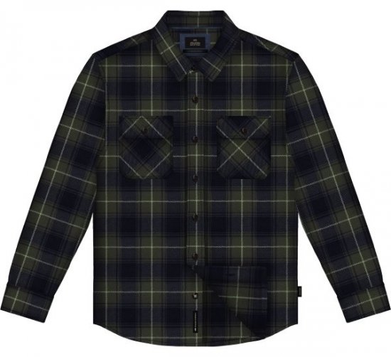 Double Outfitters GS-5233 Cămașă din flanel Oliv/Albastru - Cămăși - Cămăși Bărbați Mărimi Mari