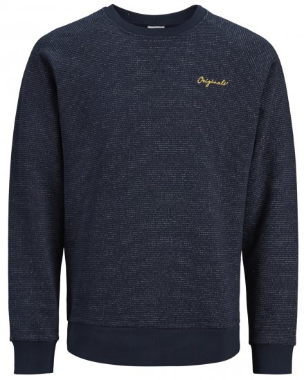 Jack & Jones Hide Sweatshirt Navy - Pulovere & hanorace - Pulovere & Hanorace Bărbați Mărimi Mari