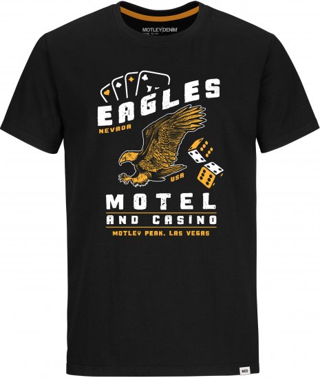 Motley Denim Holt T-Shirt Black - Tricouri - Tricouri Bărbați Mărimi Mari