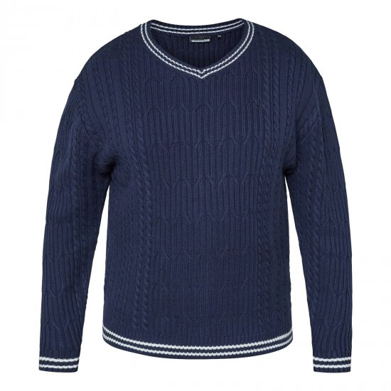 North Latitude V-Neck Knit Albastru marin - TALL pulovere - Bluze și hanorace TALL