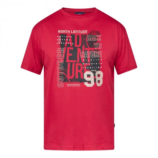 North Latitude Adventure 98 Graphic Tee Galben/portocaliu - TALL T-shirts - Tricouri pentru Bărbați Înalți