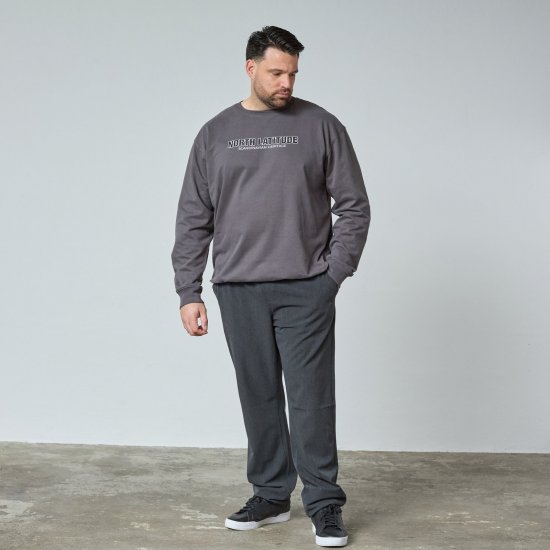 North Latitude Crewneck Sweatshirt Gri/Cărbune - TALL pulovere - Bluze și hanorace TALL