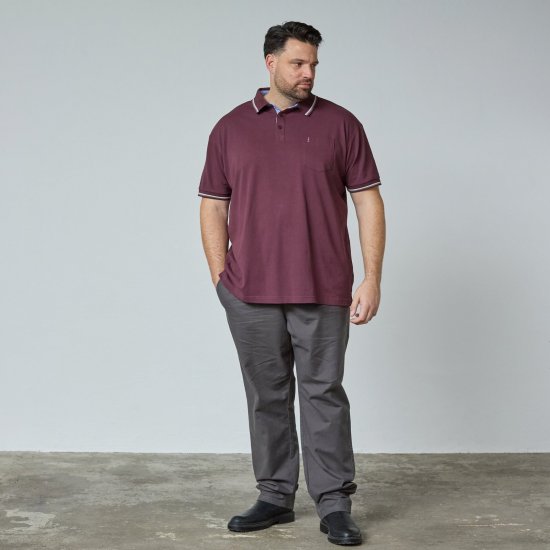 North Latitude Superflex Polo Aubergine - TALL tricouri polo - Tricouri polo TALL pentru bărbați înalți