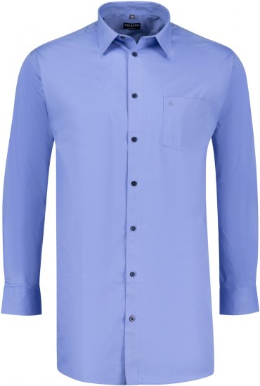Adamo John Comfort Fit Long Sleeve shirt Medium Blue - Cămăși - Cămăși Bărbați Mărimi Mari