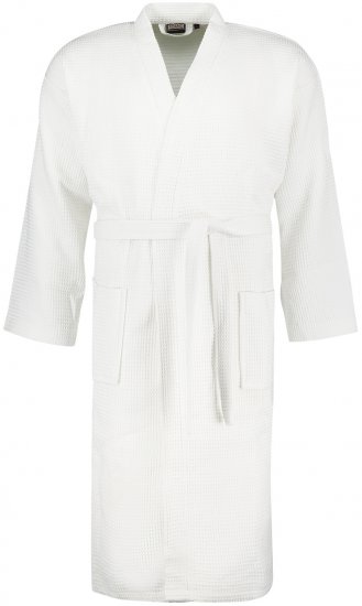 Adamo Jadon Waffelpiqué Bathrobe White - Lenjerie intimă & costum baie - Lenjerie Intimă Bărbați Mărimi Mari