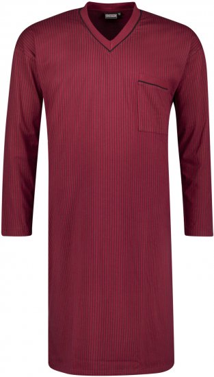 Adamo Gustav Long Nightshirt Burgundy - Lenjerie intimă & costum baie - Lenjerie Intimă Bărbați Mărimi Mari