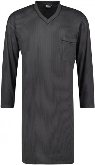Adamo Gustav Long Nightshirt Charcoal - Lenjerie intimă & costum baie - Lenjerie Intimă Bărbați Mărimi Mari