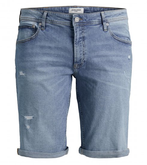 Jack & Jones Rick 5 Pocket Shorts Blue denim - Pantaloni scurți - Pantaloni Scurți Mărimi mari Bărbați 