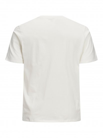 Jack & Jones Elogo T-Shirt White - Tricouri - Tricouri Bărbați Mărimi Mari