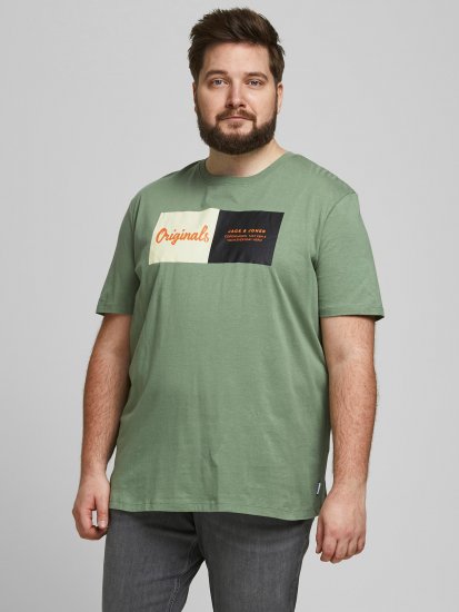 Jack & Jones Joshua T-shirt Sea Spray - Tricouri - Tricouri Bărbați Mărimi Mari