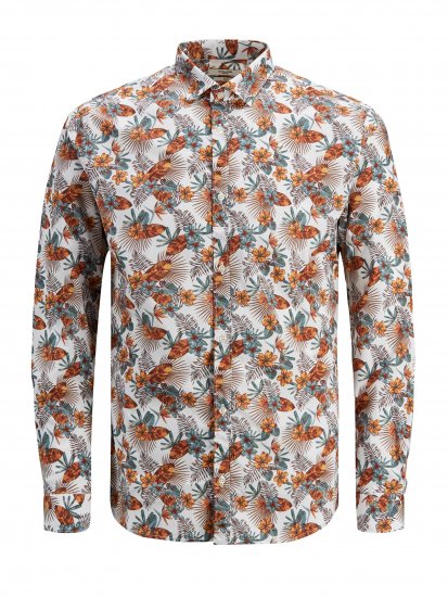 Jack & Jones Blagraduation Shirts White - Cămăși - Cămăși Bărbați Mărimi Mari