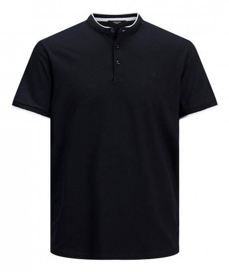 Jack & Jones Blastretch Polo S/S Navy - Tricouri - Tricouri Bărbați Mărimi Mari