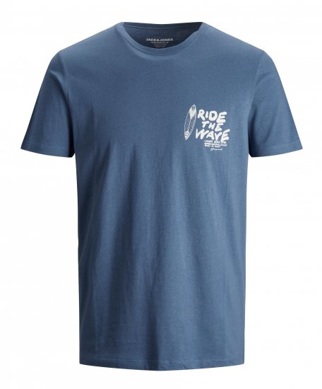 Jack & Jones Strims T-Shirt Ensign Blue - Tricouri - Tricouri Bărbați Mărimi Mari